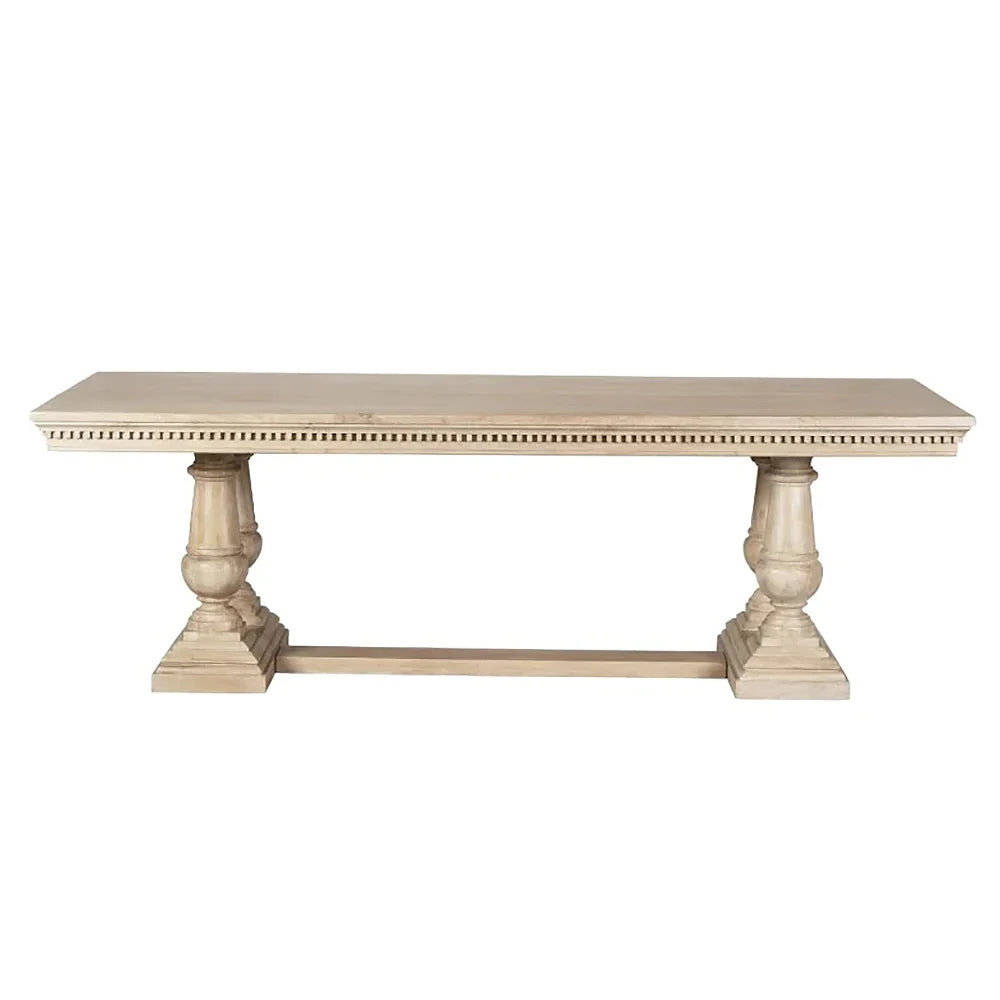 Louis Rectangular Dining Table – Rustic Design by Yasmin Design Company