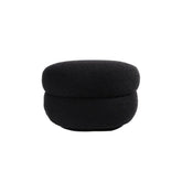Abbey Foot Stool - Black Boucle