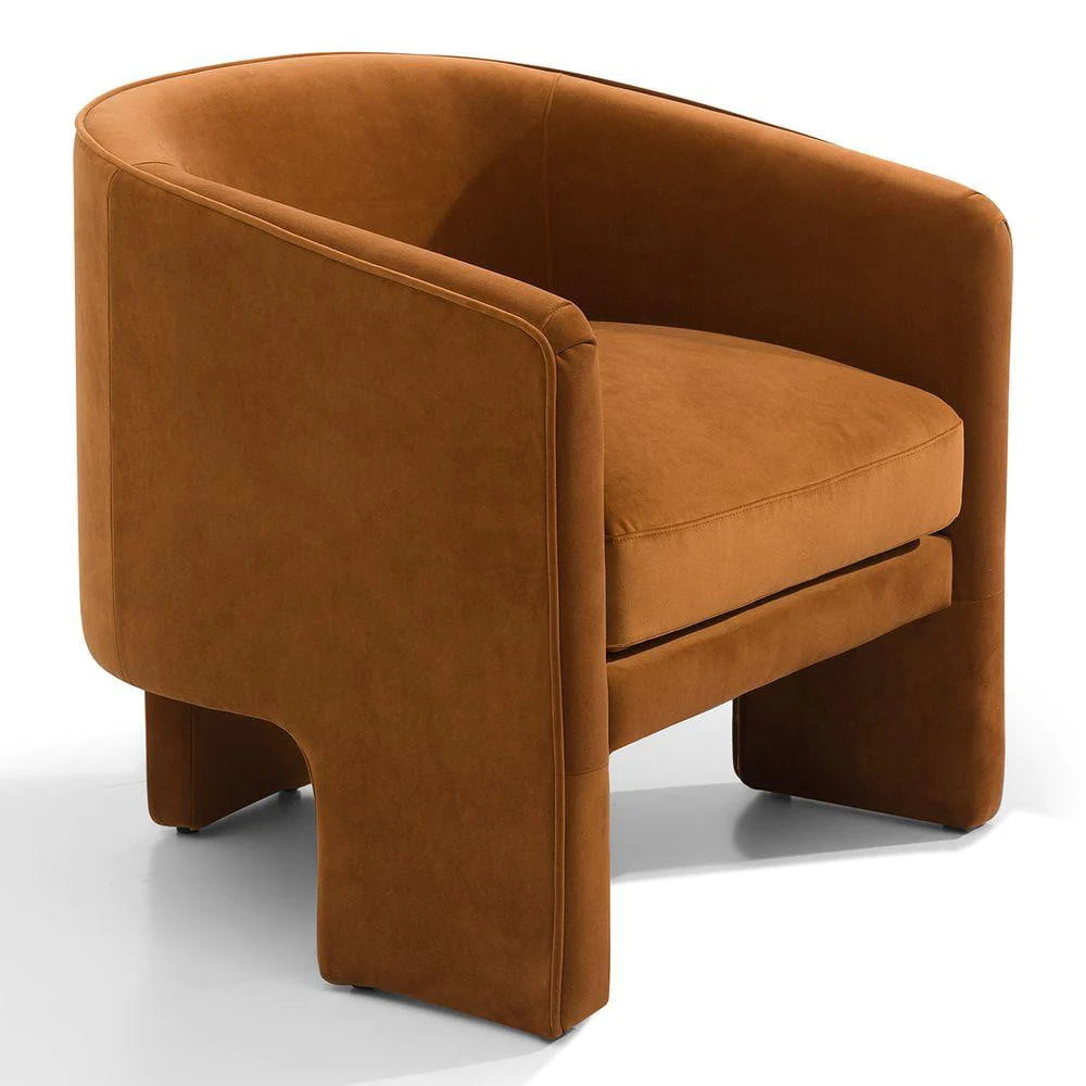 Koko Occasional Chair - Caramel Velvet