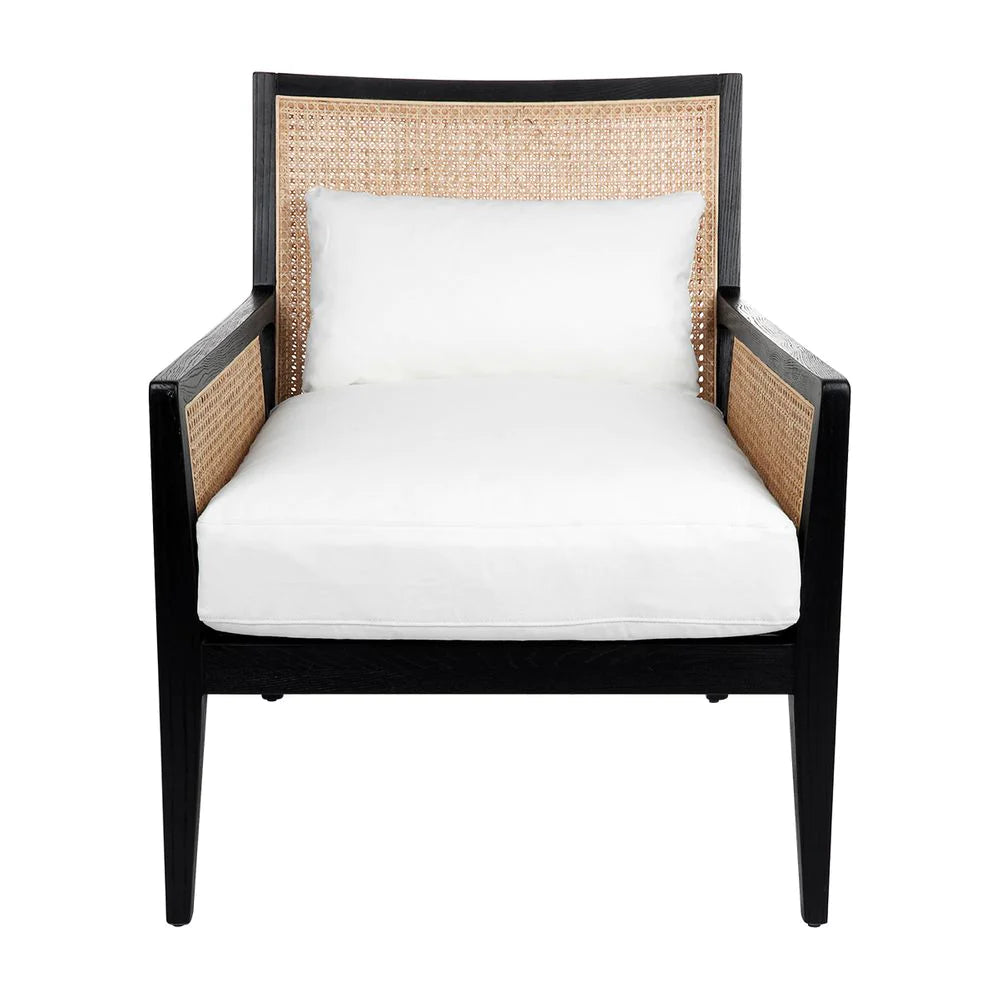 Newport Black Rattan Arm Chair