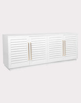 Monaco White 4-Door Buffet