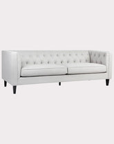 Tuxedo 3 Seater Tufted Sofa - Cool Grey