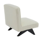 Dalton Slipper Chair - White Boucle