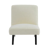 Dalton Slipper Chair - White Boucle
