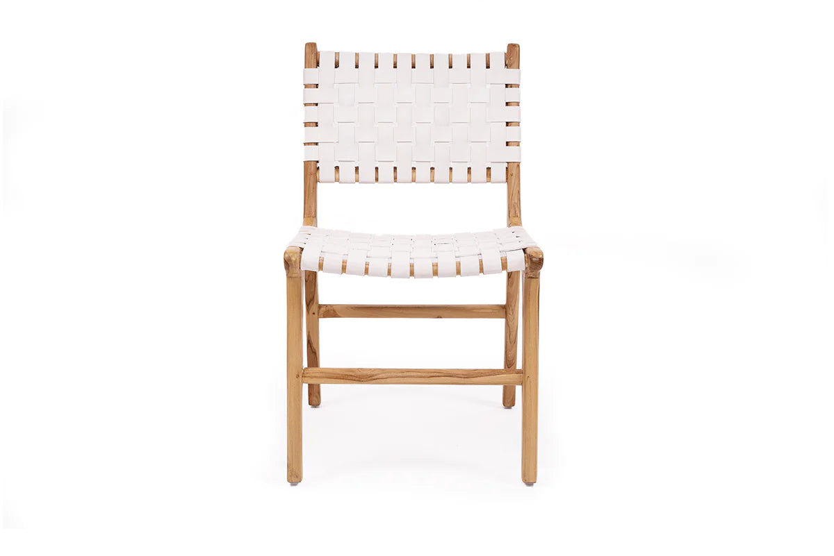 Jervis Bay Woven Leather Dining Chair