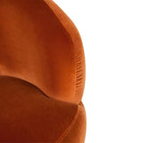 Tubby Swivel Occasional Chair - Caramel Velvet