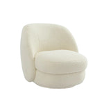 Abbey Swivel Arm Chair - Ivory Cosy Shearling