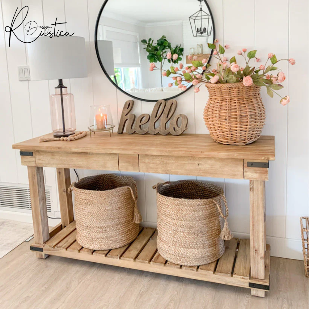 Bench & Console – Rustic Design by Yasmin Design Company