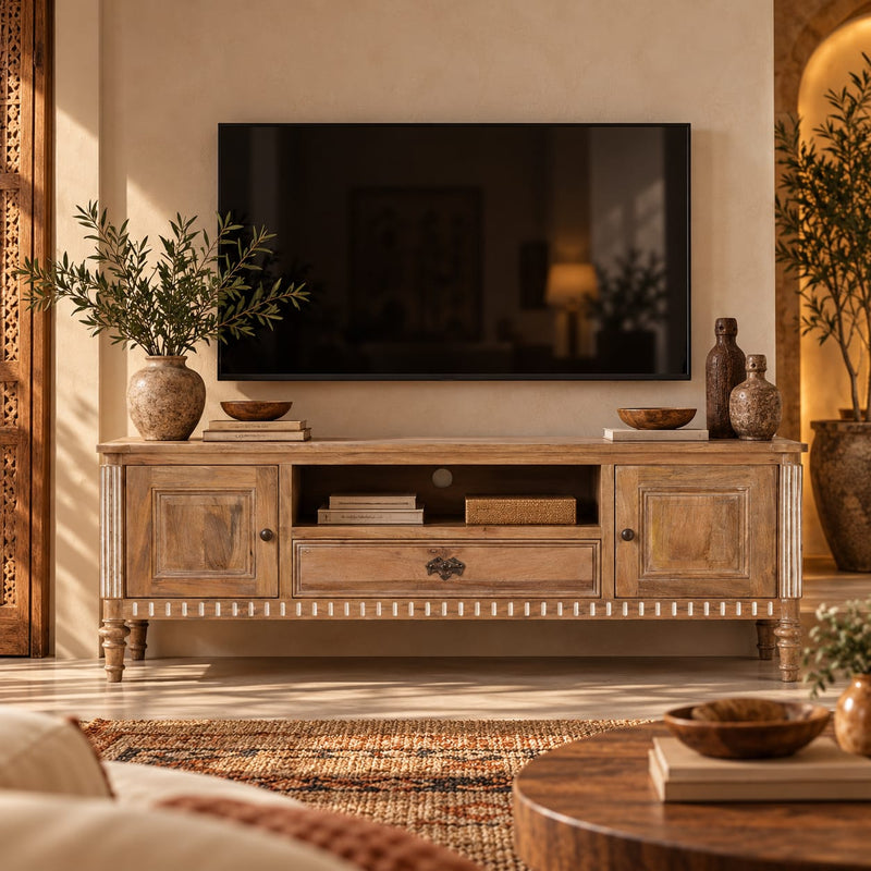 Rustica Vintage Wood TV Console
