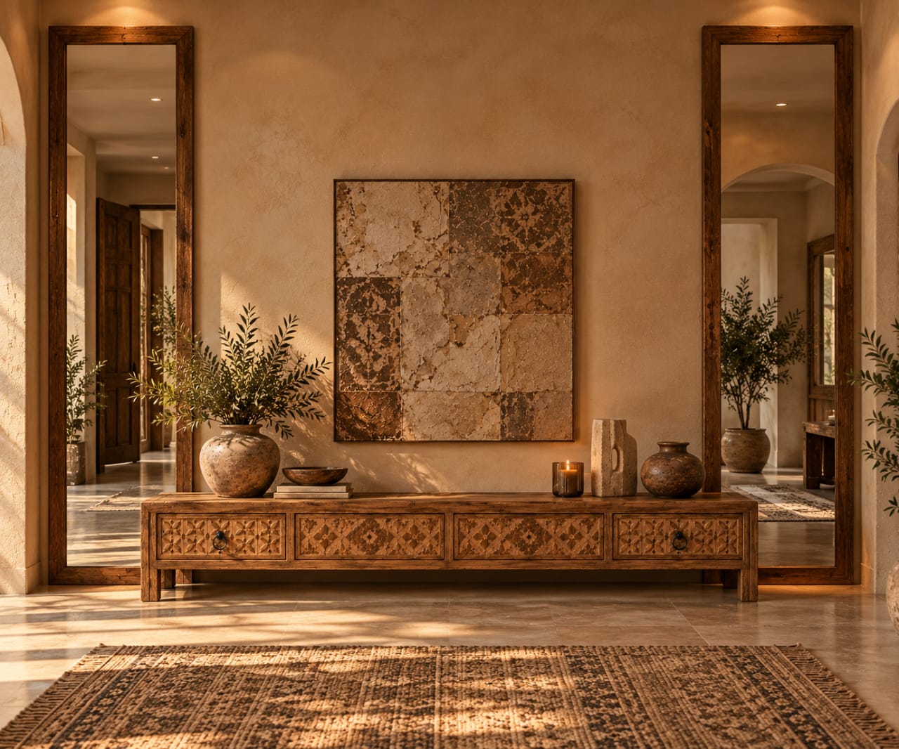 Heritage Carved Entrance Console | Rustica