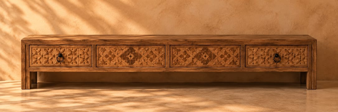 Heritage Carved Entrance Console | Rustica
