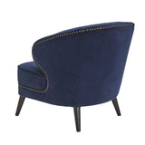 Hallie Velvet Armchair - Navy