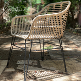 Dartford Armchair in Rattan Look