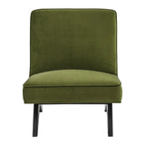 Dalton Slipper Chair - Olive Green
