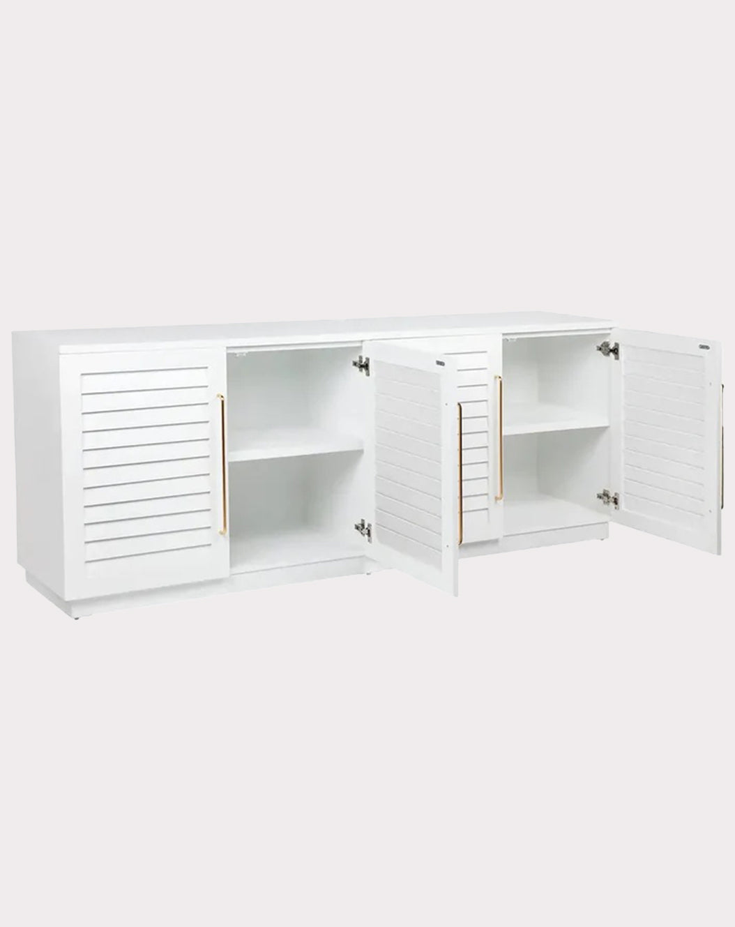 Monaco White 4-Door Buffet