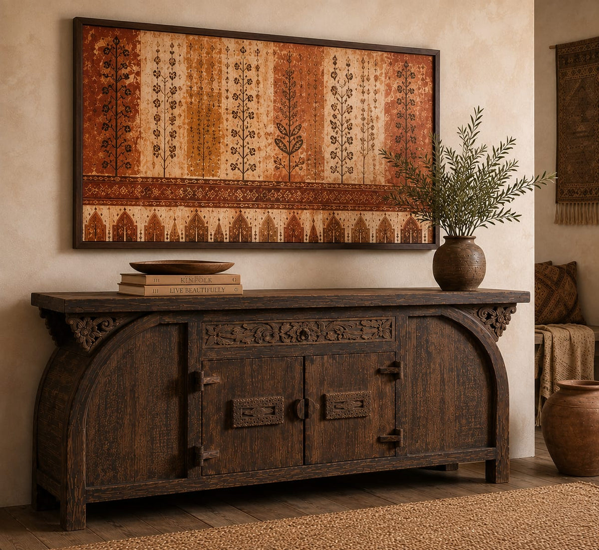 The Heritage Hand-Carved Sideboard | Rustica
