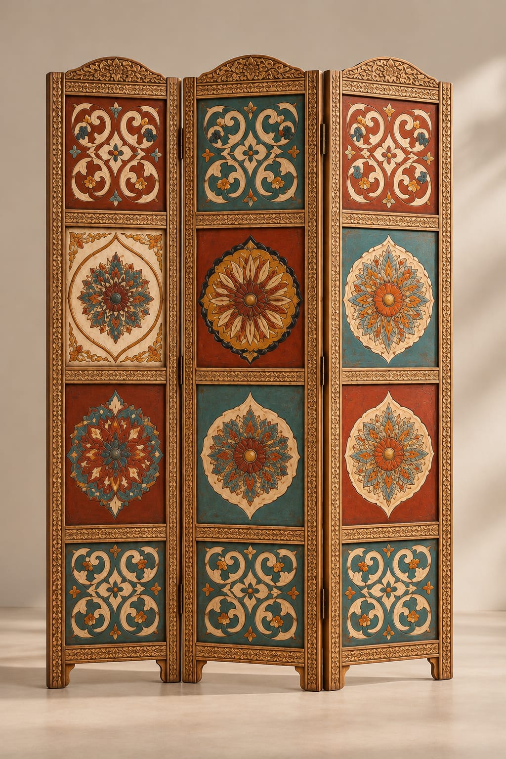 Heritage Painted Folding Screen | Rustica Design