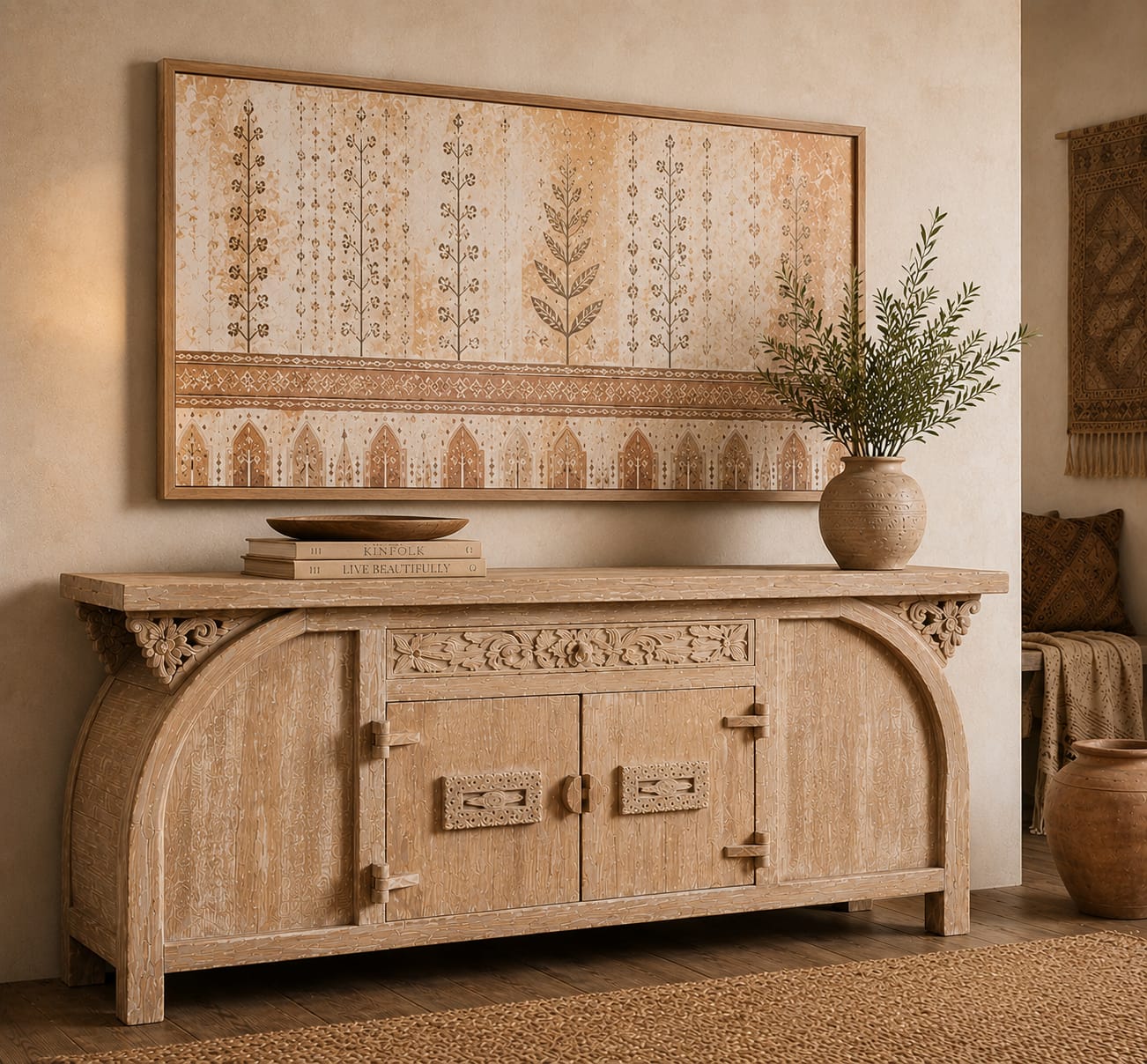 The Heritage Hand-Carved Sideboard | Rustica