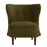Isabella Occasional Chair - Olive Velvet