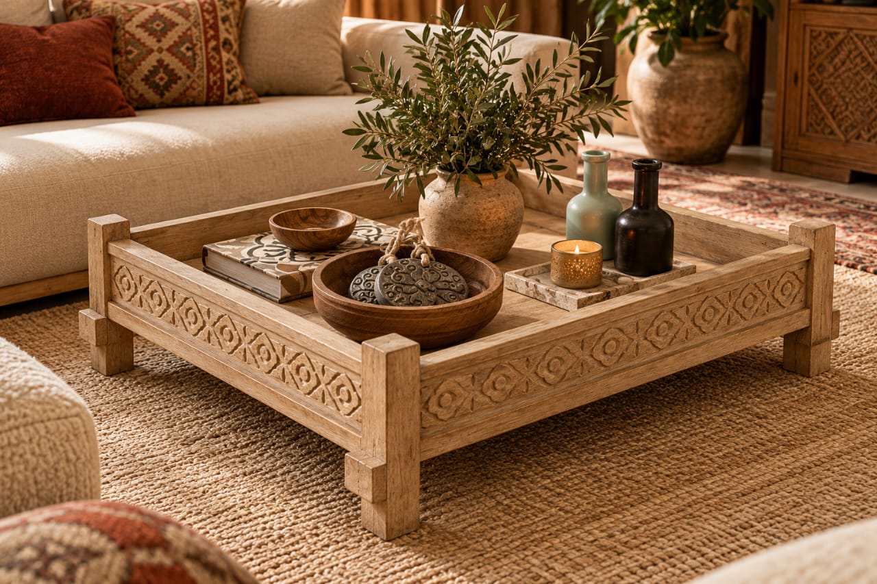 Heritage Carved Coffee Table