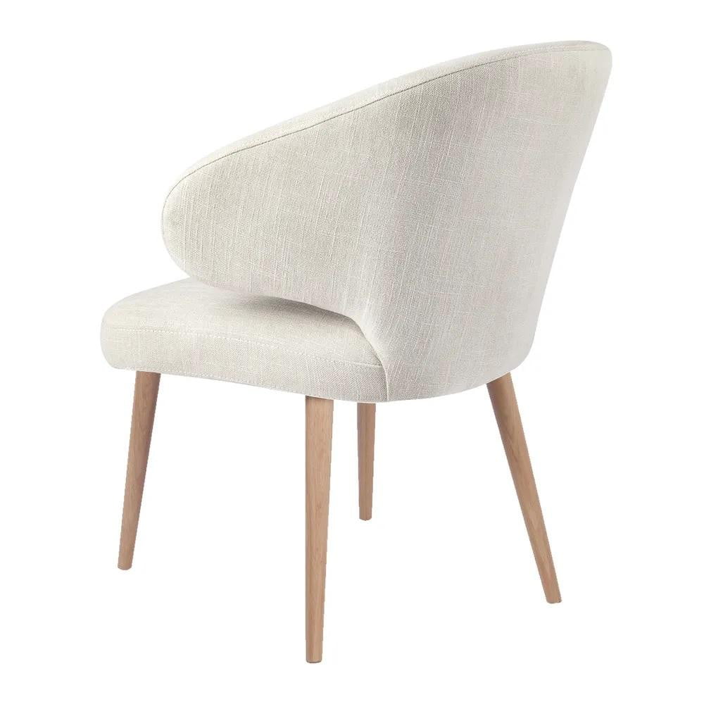 Harlow Natural Linen Dining Chair