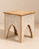 Heritage Carved Side Table – Rustica