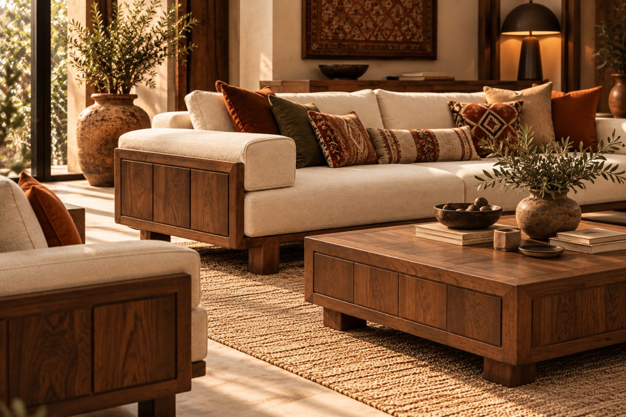 Heritage Wood Sofa | Rustica Design