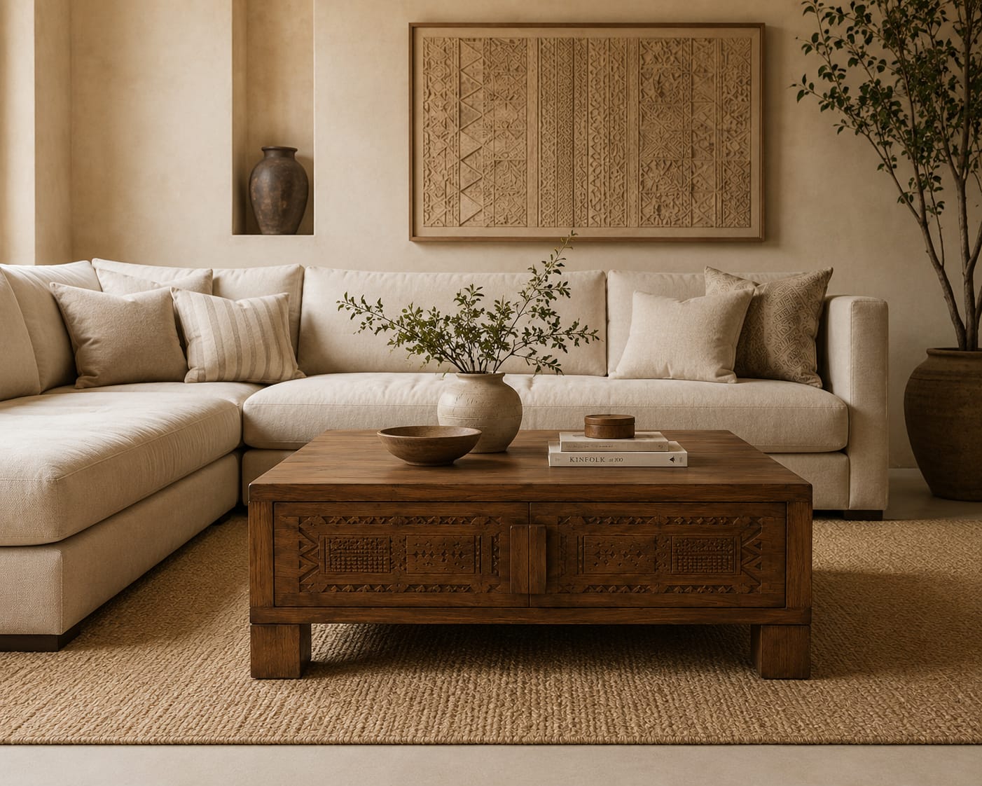 Heritage Carved Coffee Table