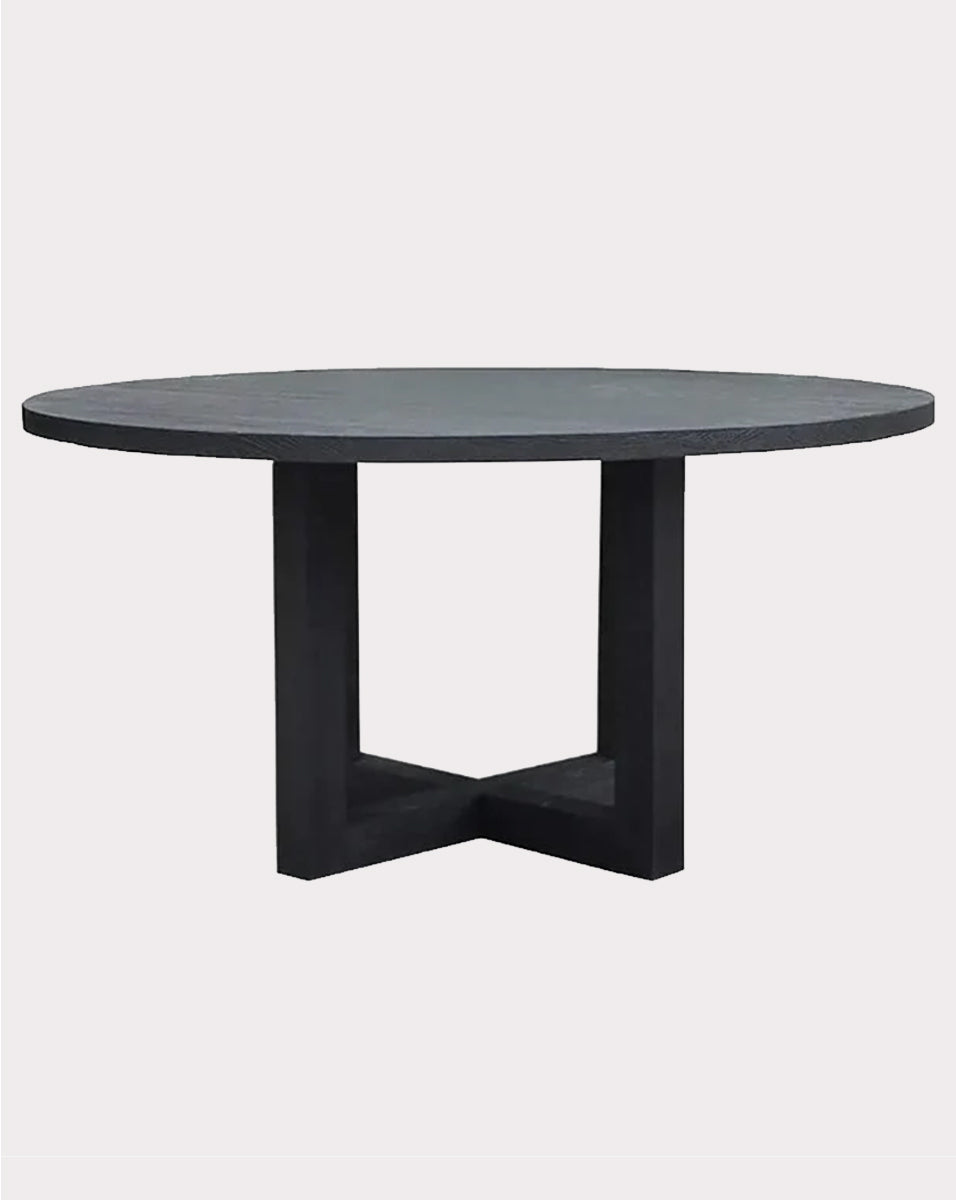 London Round Dining Table - Black