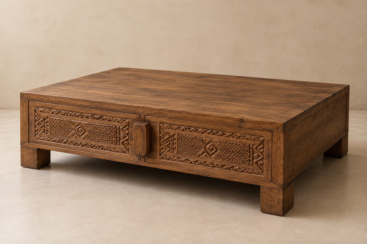 Heritage Carved Coffee Table