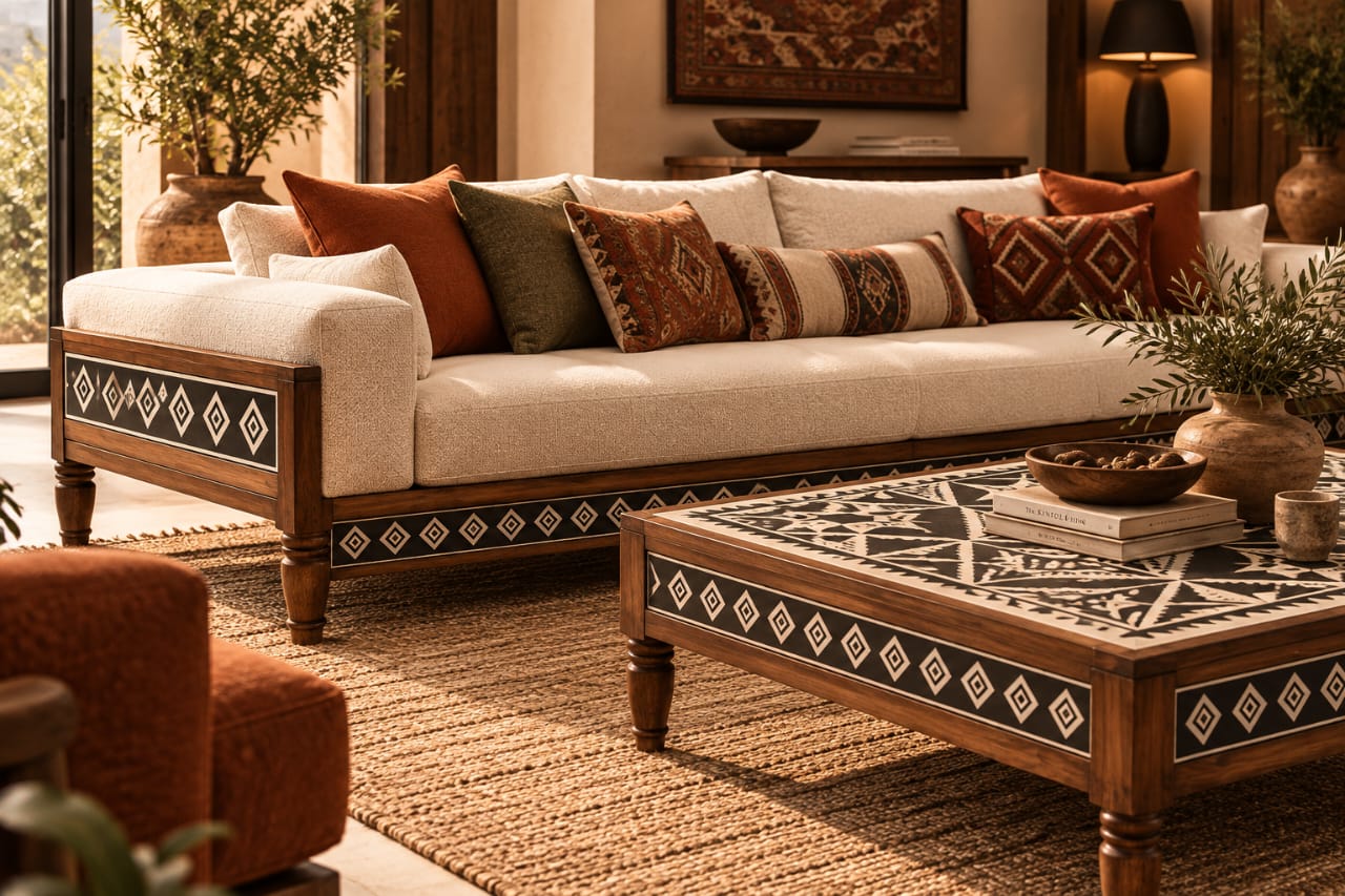 Heritage Collection | Rustica Design | Sofa & Coffee Table