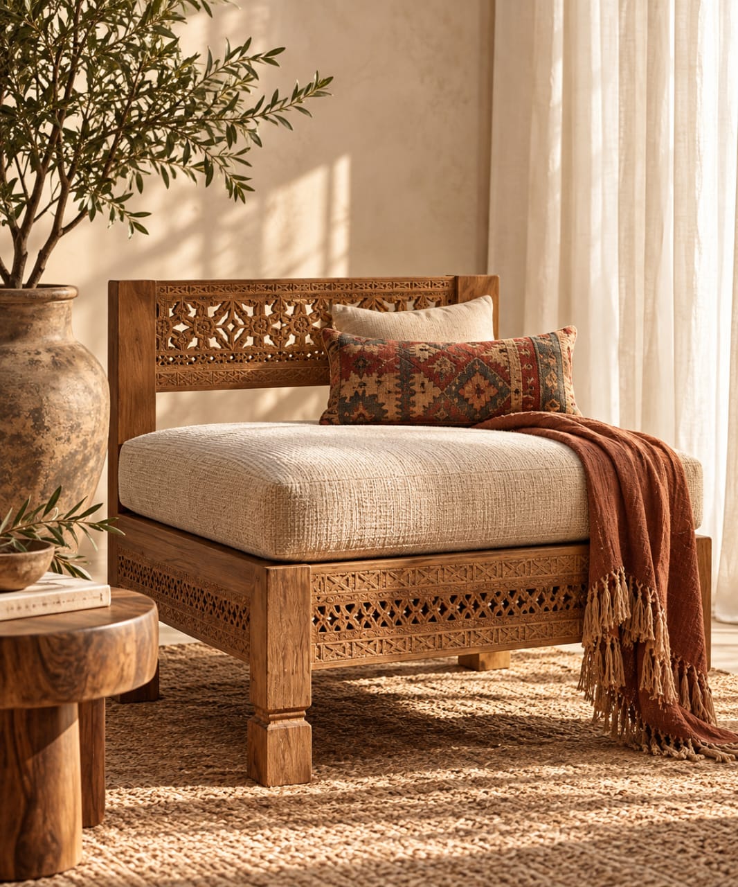 Heritage Carved Accent Chair