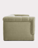 Olive Green Velvet Tufted Sofa