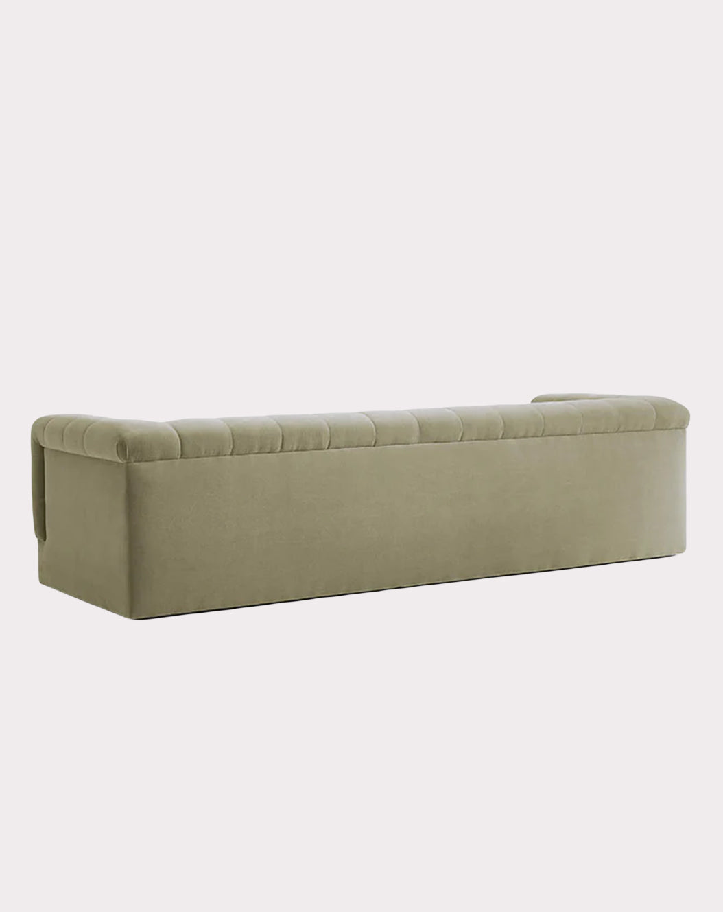 Olive Green Velvet Tufted Sofa