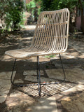 Dartford Armchair in Rattan Look
