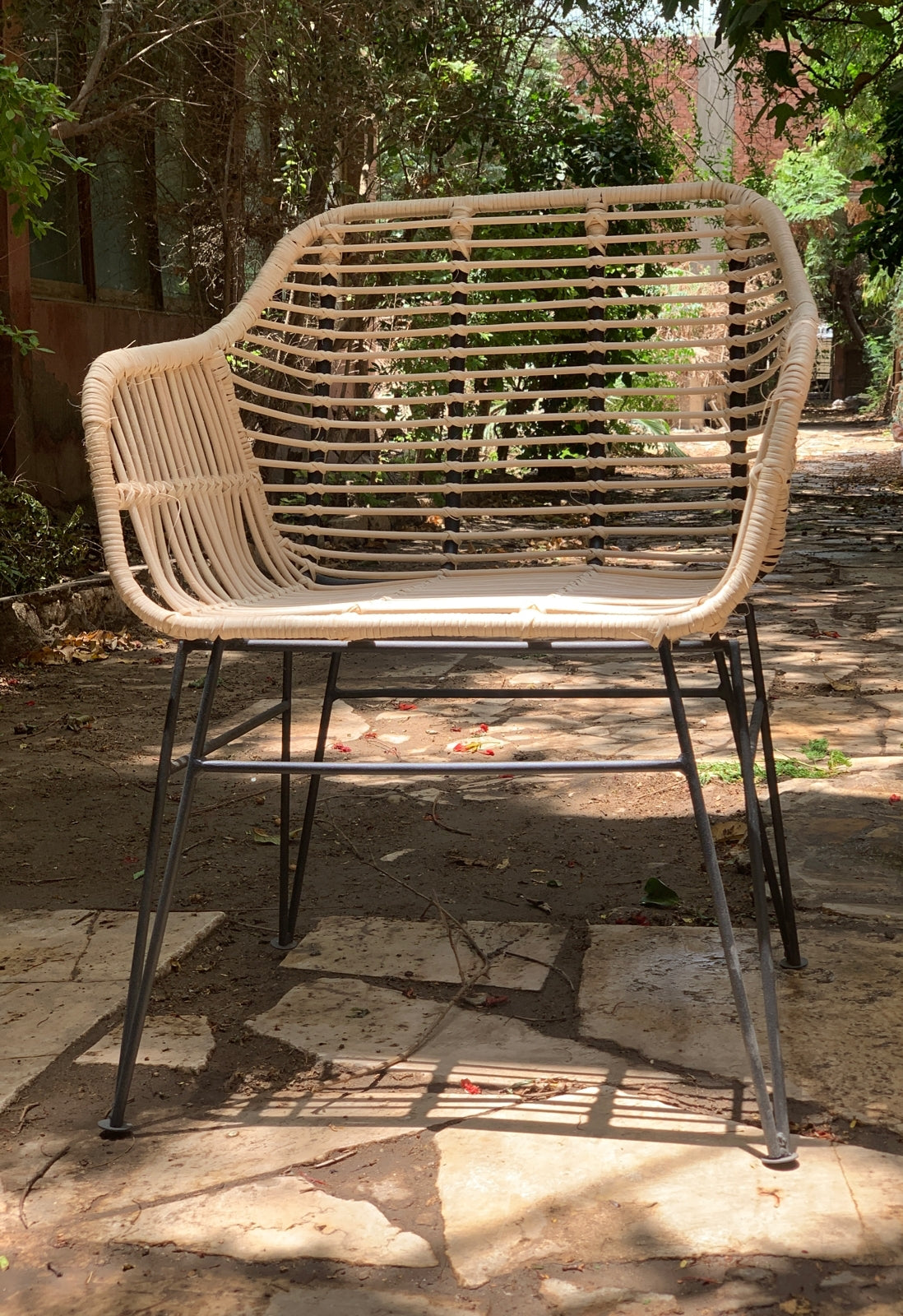 Dartford Armchair in Rattan Look
