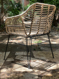 Dartford Armchair in Rattan Look