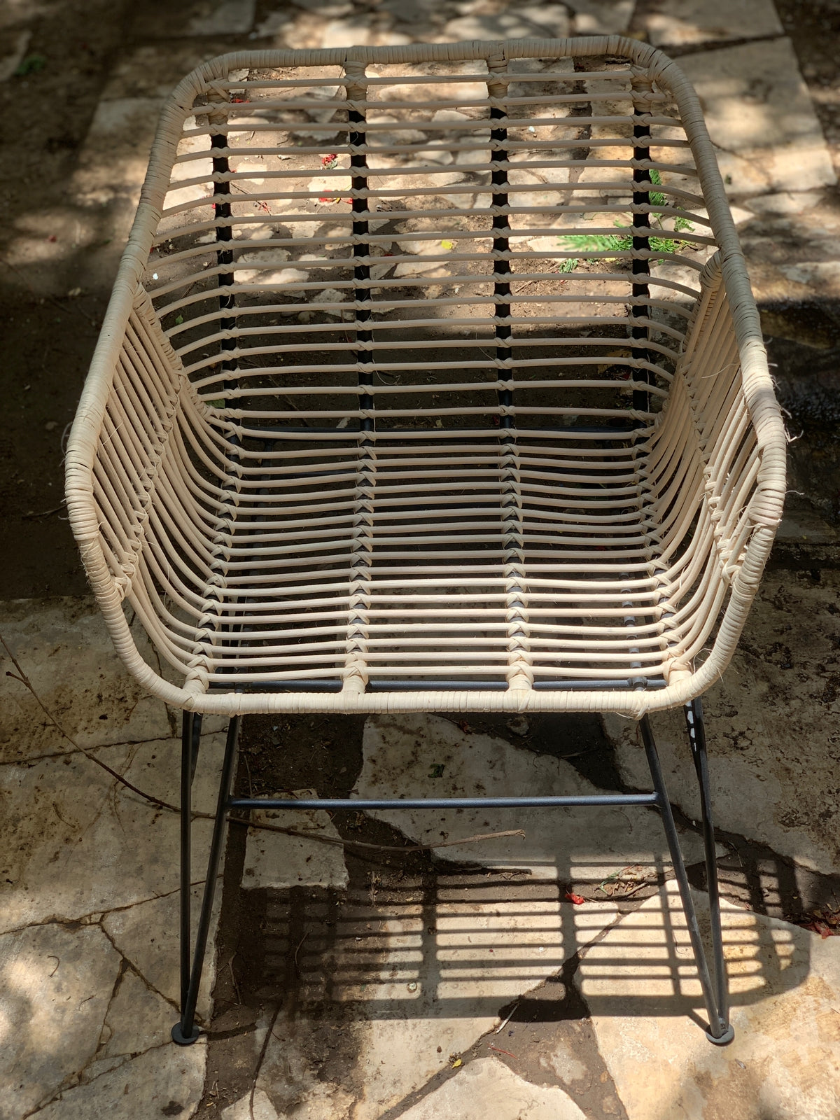 Dartford Armchair in Rattan Look