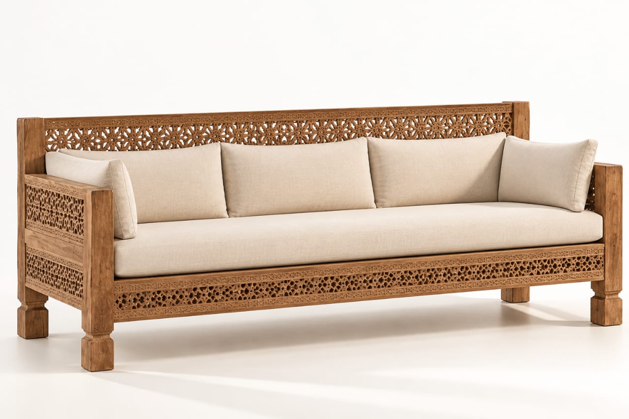 Heritage Carved Sofa