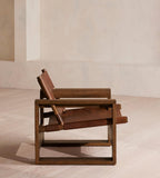 RUSTICA | The Oak &amp; Leather Lounge Chair