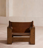 RUSTICA | The Oak &amp; Leather Lounge Chair