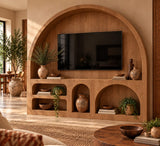 Rustica Heritage Arch TV Wall Unit
