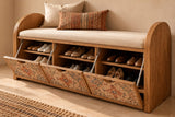 Moroccan Heritage Shoe Bench