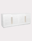 Monaco White 4-Door Buffet