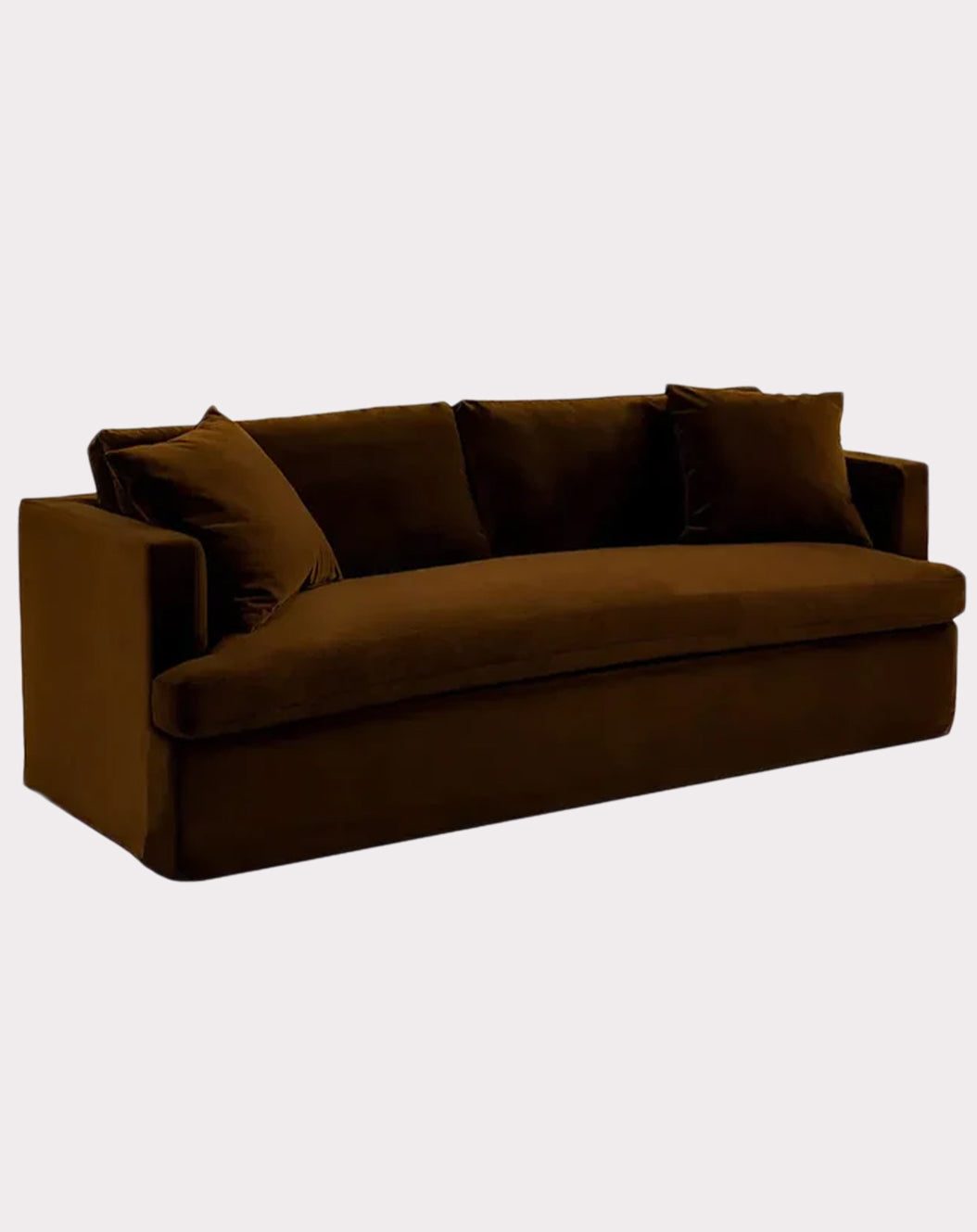 Burleigh 3 Seater Slip Brown Cover Sofa