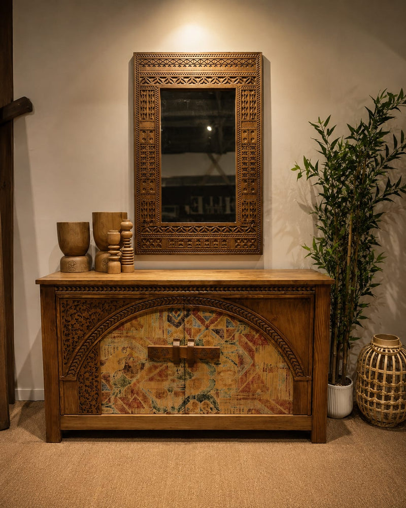 Rustica Heritage Console &amp; Mirror Set