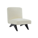 Dalton Slipper Chair - White Boucle